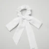 Love Knots Tie Scrunchie - White