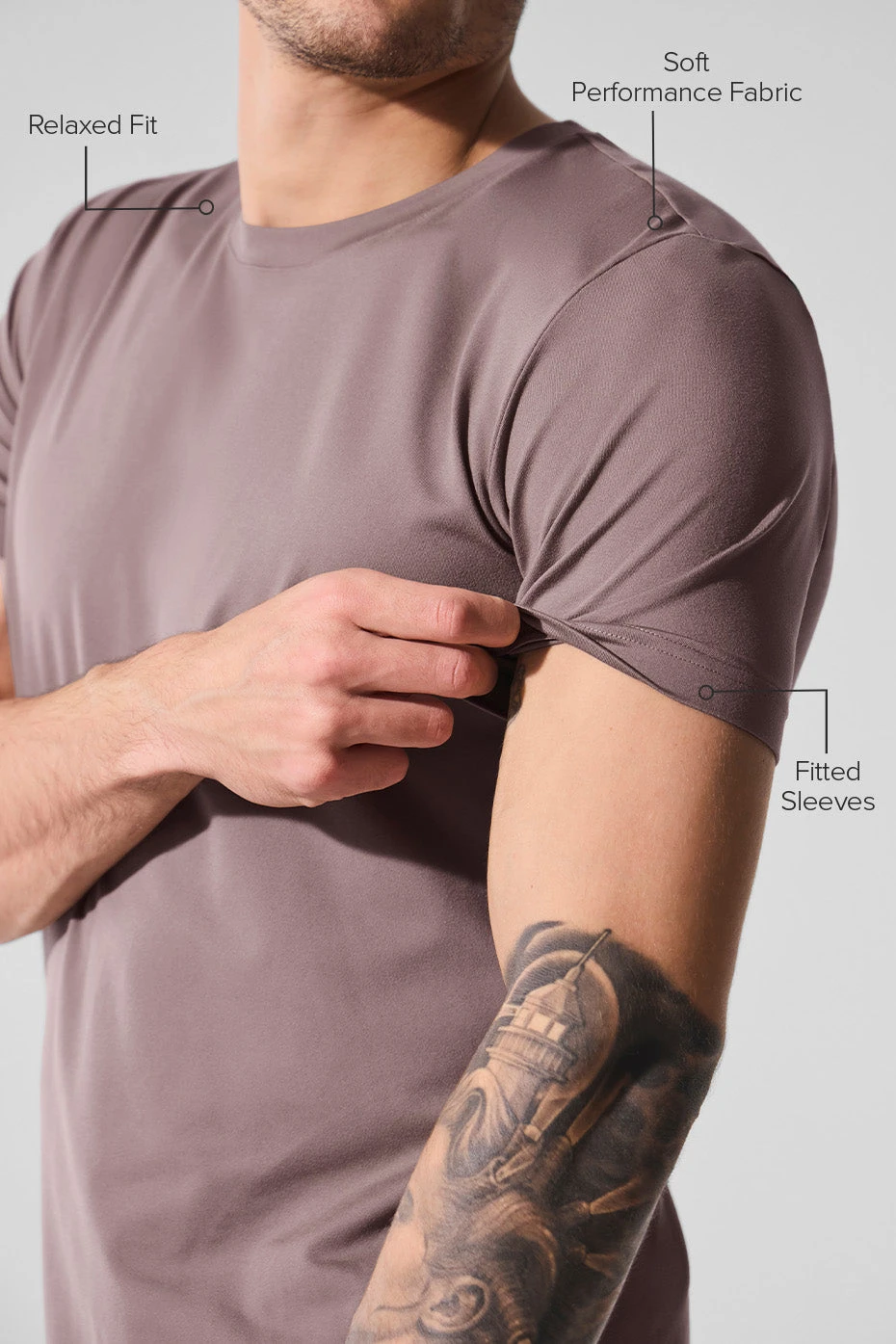 Conquer Reform Crewneck Short Sleeve - Mushroom 2 Conquer Reform Crewneck Short Sleeve - Mushroom - Image 2