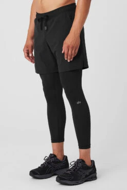 Stability 2-In-1 Pant - Black/Black -Alo Yoga Shop M5047R 01 b1 s3 a3 1 m154