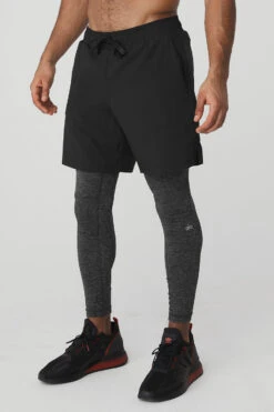 Stability 2-In-1 Pant - Black/Dark Grey Marl -Alo Yoga Shop M5047R 02725 b1 s3 a2 1 m93