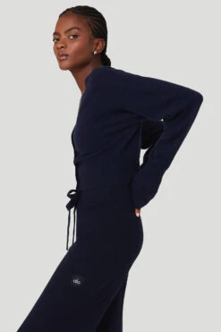 Cashmere Jet Set Cardigan - Navy 6 Cashmere Jet Set Cardigan - Navy -Alo Yoga Shop W3729R 03842 b1 s1 a2 1 m100