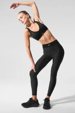 Airlift High-Waist 7/8 Line Up Legging - Black -Alo Yoga Shop W51154R 01 b1 s1 a3 1 m224