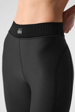Airlift High-Waist 7/8 Line Up Legging - Black -Alo Yoga Shop W51154R 01 b1 s1 a4 1 m224