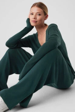 Knit Salana Cardigan - Midnight Green 9 Knit Salana Cardigan - Midnight Green -Alo Yoga Shop W51262R 04570 b1 s1 a4 1 m177