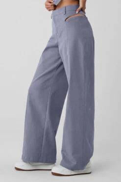 High-Waist Risk Taker Trouser - Fog -Alo Yoga Shop W51338R 05134 b1 s1 a2 1 m54
