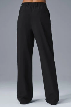 High-Waist Pursuit Trouser (Long) - Black -Alo Yoga Shop W51346R 01 b1 s1 a2 1 m18