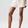 Cashmere High-Waist Plush Waffle Short - Ivory