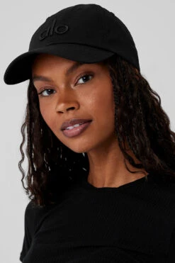 Off-Duty Cap - Black/Black -Alo Yoga Shop W7112R 0101 b1 s1 a2 1 m76
