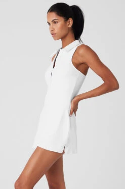 Charmed Tennis Dress - White -Alo Yoga Shop W8141R 00 b1 s1 a2 1 m18