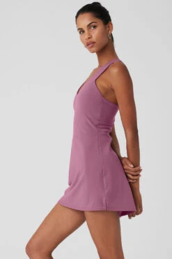 Airbrush Real Dress - Soft Mulberry -Alo Yoga Shop W8190R 05276 b1 s1 a003 1 m18