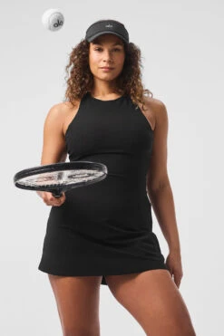 Alosoft Backspin Dress - Black -Alo Yoga Shop W8276R 01 b1 s1 a4 1 m182